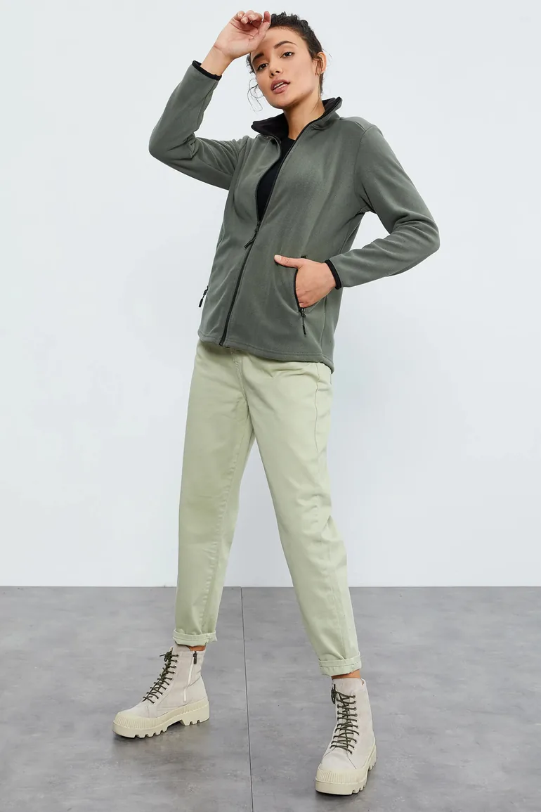 TOMMY Women's Plush Zip-Front Sweatshirt - 1
