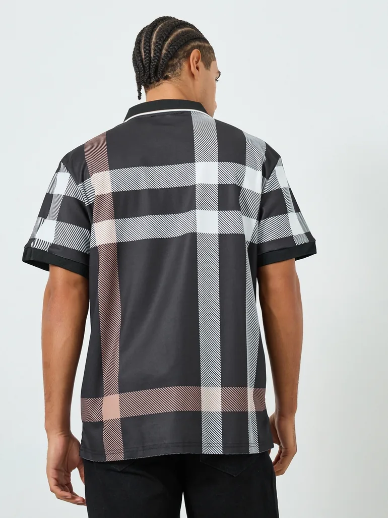 Men Checked Short Sleeve Polo - 4
