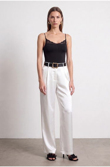 DILVIN High-Waist Pleated Wide-Leg Trousers product thumbnail 4