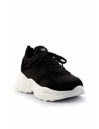 Black Knitwear Women's Sneaker - 1