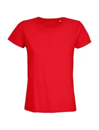SOLS Womens/Ladies Pioneer Organic T-Shirt - Bright Red