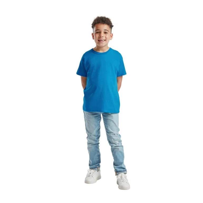Fruit of the Loom Childrens/Kids Original T-Shirt - Azure Blue