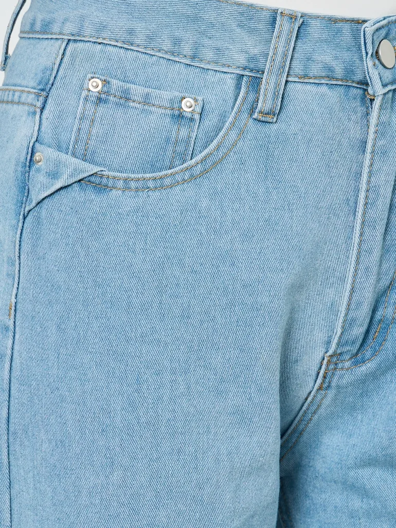 Women Blue Straight Leg Jeans - 2
