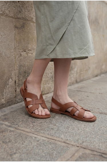 MY FASHION Linen Blend Crop Blouse & Accessory Detailed Midi Skirt Two-Piece Set product thumbnail 2