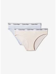 Calvin Klein Girls 2 Pack Bikini Knickers Set in Pink