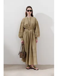 RIBBED WIDE DRESS - 3