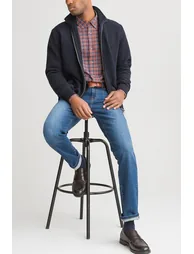 Lambswool Zip-Up Cardigan