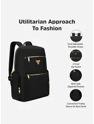 Women Black Phoenix Backpack - 4