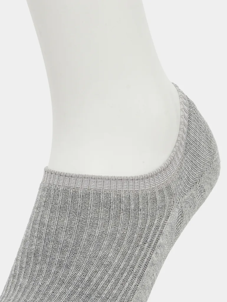 Set of 3 - Solid No Show Socks - 4
