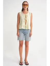 Mixray Frilly Tie Front top - 2