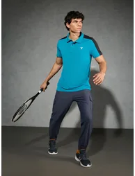 Men Color Block Relaxed Fit Polo
