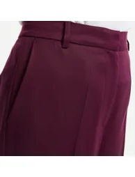 Straight Trousers with Pleats in Tencelâ¢ Fabric - 2