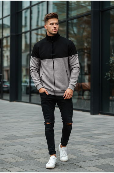 Sweatshirt - Gray - Regular fit