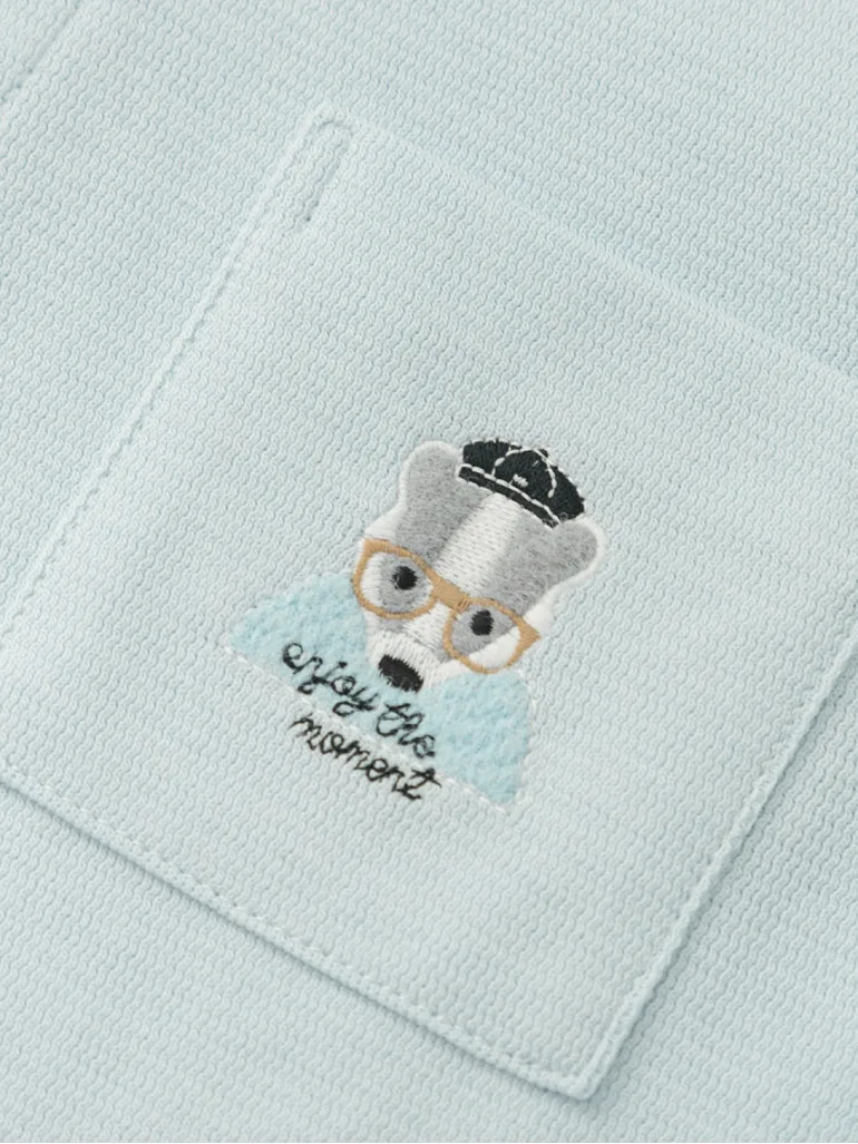 Boys' Polo T-Shirt With Chest Pocket Print - 3