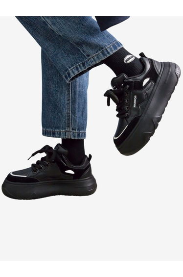 Women Lace Up Platform Sneakers