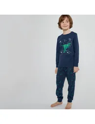 Cotton Jersey Pyjamas with Glow-in-The Dark Print - 2