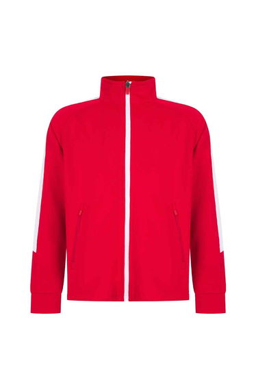 Finden & Hales Childrens/Kids Boys Knitted Tracksuit Top - Red/White