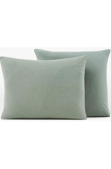 Annaba Two-Sided Washed Linen and Cotton Pillowcase