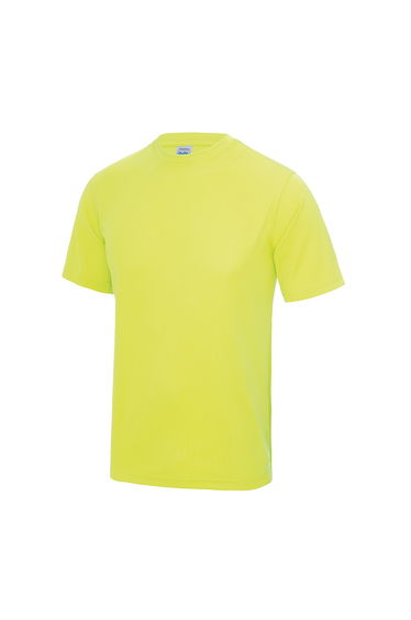 AWDis Just Cool Mens Performance Plain T-Shirt - Electric Yellow
