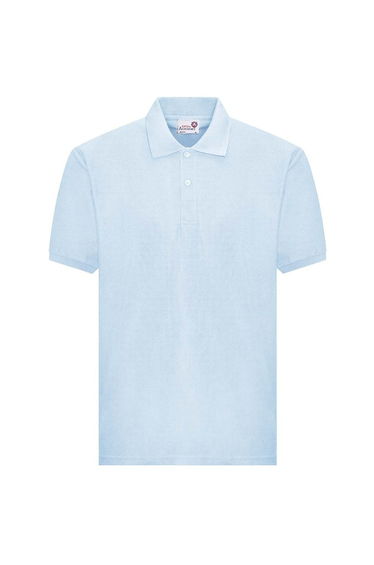 Awdis Boys Academy Pique Polo Shirt - Sky Blue