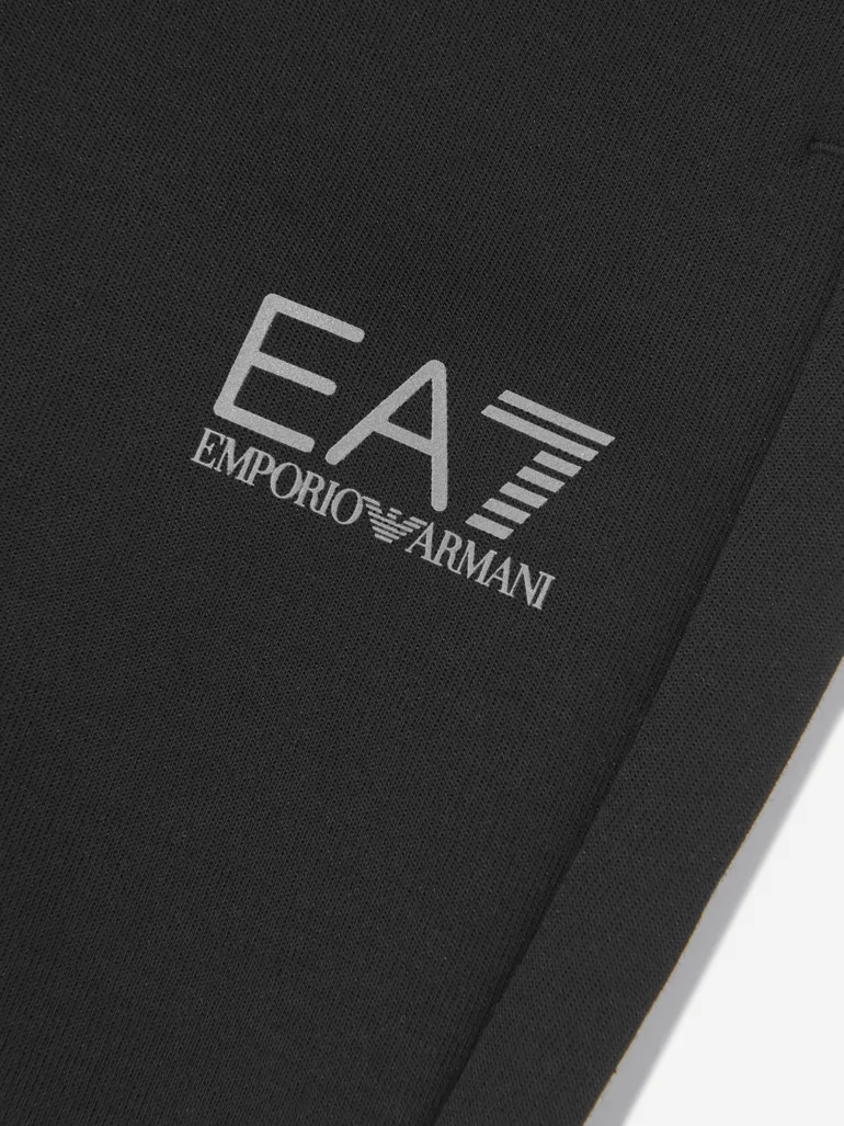 EA7 Emporio Armani Boys Natural VENTUS7 Tracksuit in Black - 3