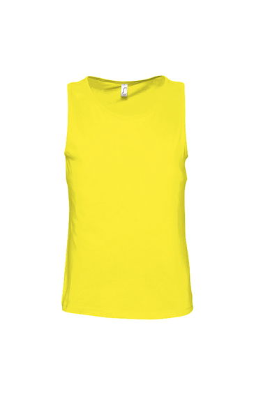 SOLS Mens Justin Sleeveless Tank / Vest Top - Lemon