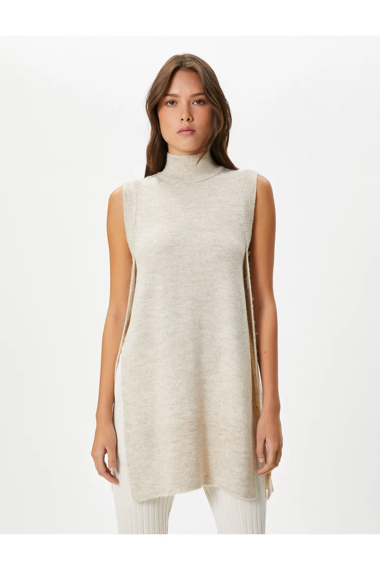 Women's Beige Vest - 2