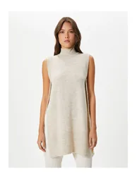 Women's Beige Vest - 2