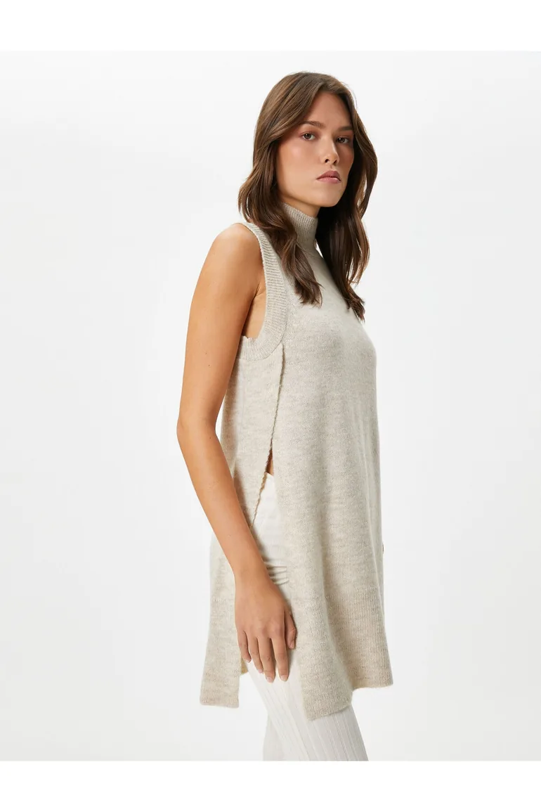 Women's Beige Vest - 1