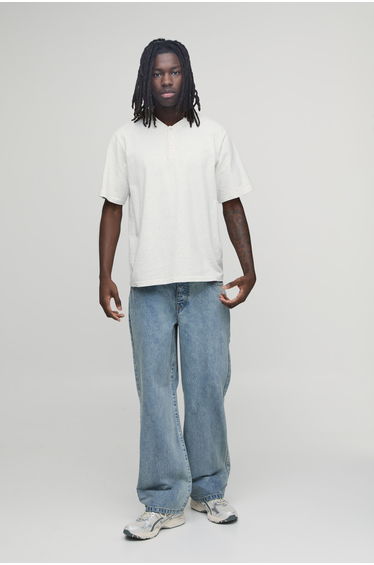Basic Relaxed Fit Jeans - stonewash