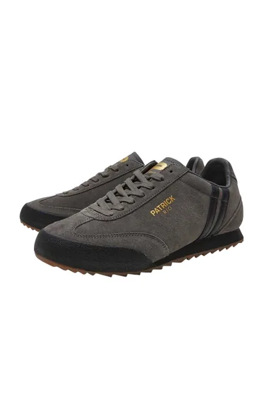 Patrick Mens Rio Suede Trainers - Charcoal/Black