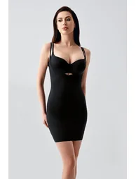 Laser Cut Open Breast Dress Corset - 3