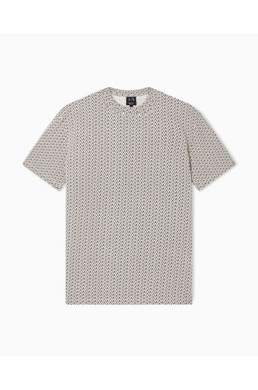 Allover Print T-shirt Cream product thumbnail 4