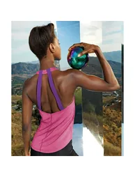 Tri Dri Womens/Ladies Double Strap Back Sleeveless Vest - Lightning Pink Melange - 1
