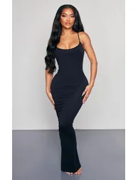 Shape Black Stretch Seamless Strappy Maxi Dress - 5