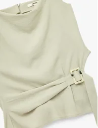 Belt Detail Blouse - 2