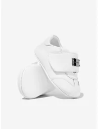 Dolce & Gabbana Baby Leather Pre-Walker Trainers in White - 1