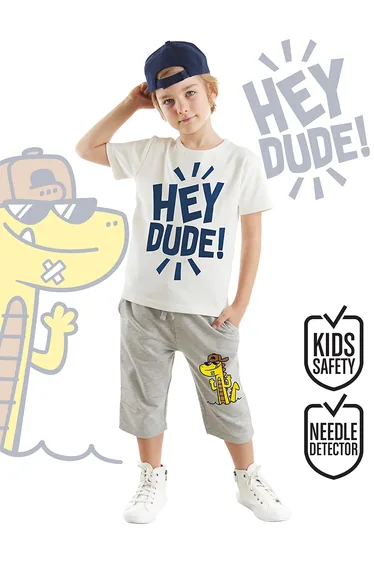 Hey Dude Boy's T-shirt Capri Shorts Set