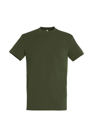 SOLS Mens Imperial Heavyweight Short Sleeve T-Shirt - Army