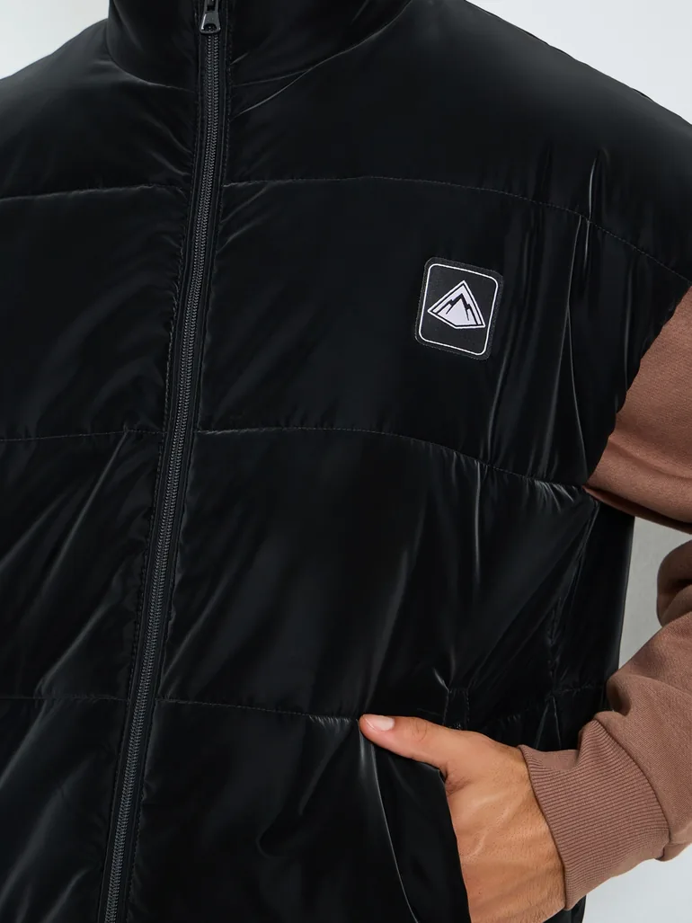 Men Relaxed Fit Solid Puffer Jacket - 2