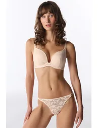 PENTI Light Dense Push Up Floral Bra