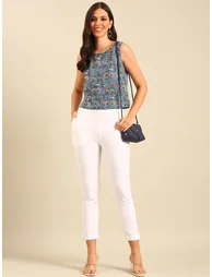 De Moza Women Knit Cotton Kurti Pant