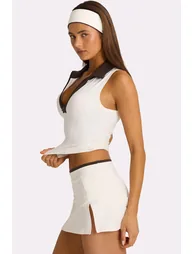 Soft Active Mini Skort in Coconut - 3