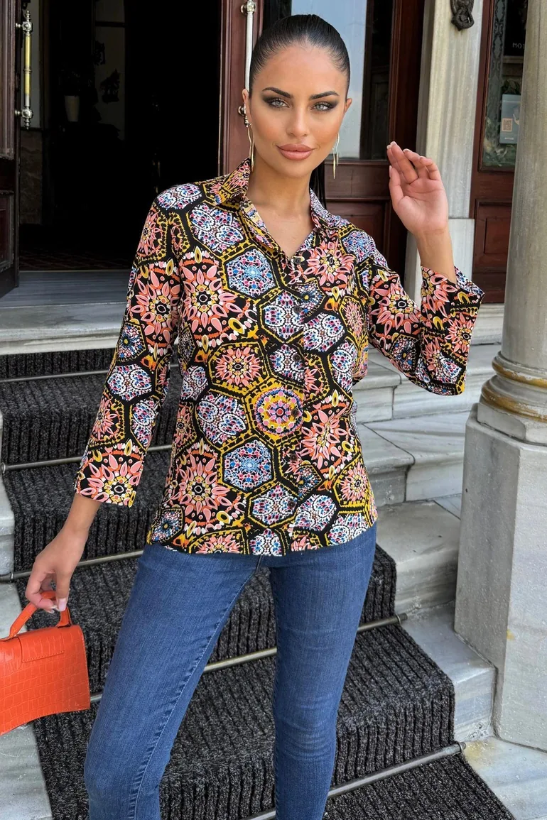 Multi Digital Long Shirt - 1