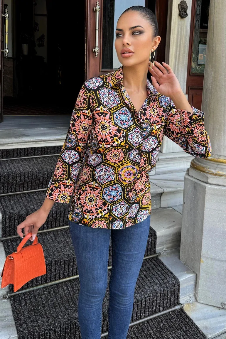 Multi Digital Long Shirt - 6