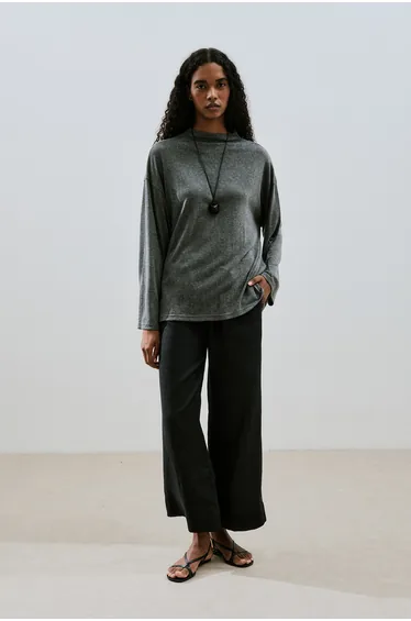 LINEN BLENDED BLOUSE