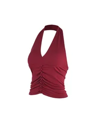 Halter Neck Open Back Sports Tank - 2
