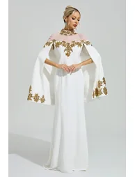 Quine White Embroidered Sequin Dress - 3