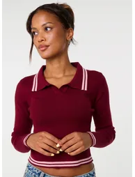 Contrast Knitted Jumper - 2
