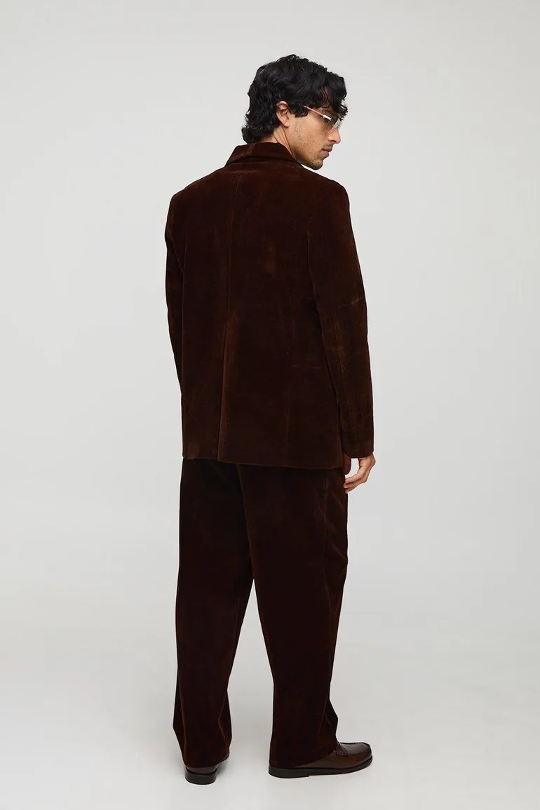 Relaxed Velour Trouser - 1